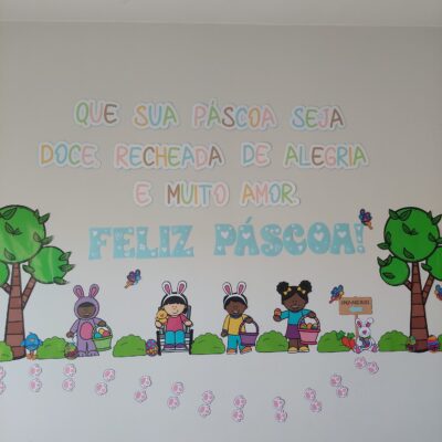 Painel "Caça aos ovos" - Páscoa