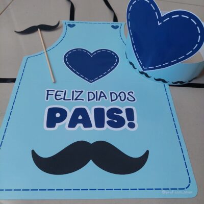 Avental Dia Dos Pais Azul