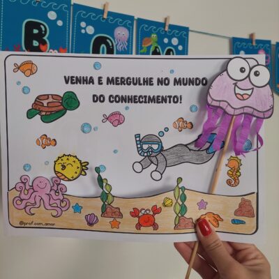 Lembrancinhas e Atividades Volta às Aulas Fundo do Mar