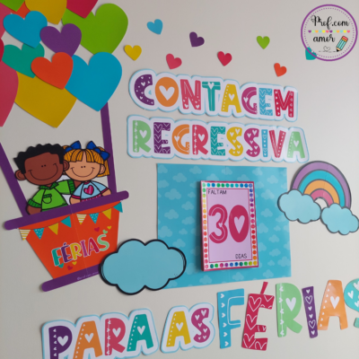 Painel Contagem Regressiva Para as Férias Voando Alto