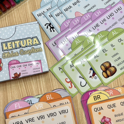 Fichas de Leitura Sílabas Complexas