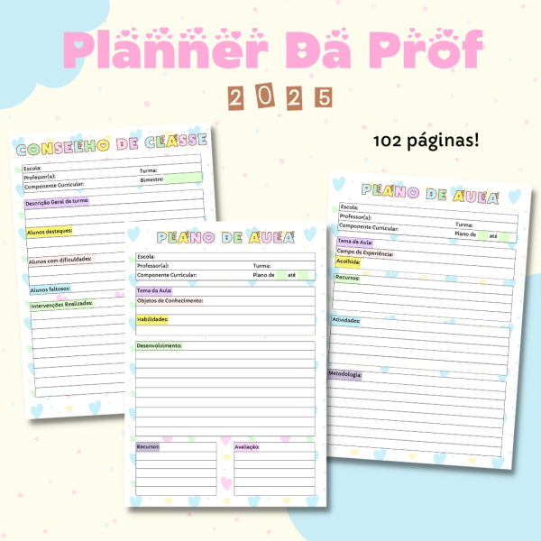 Planner Da Prof 2025 Doce Aventura - Image 3