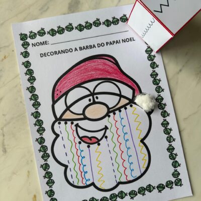 Decorando a Barba do Papai Noel