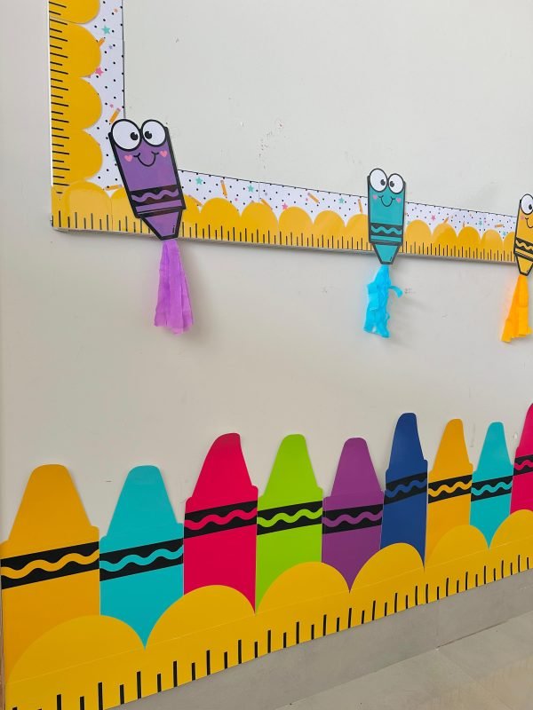 Moldura Para Quadro e Barrado Tema Escolar