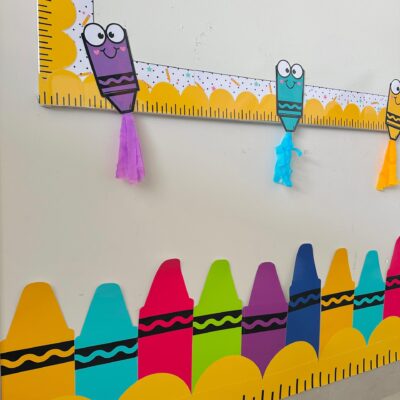 Moldura Para Quadro e Barrado Tema Escolar