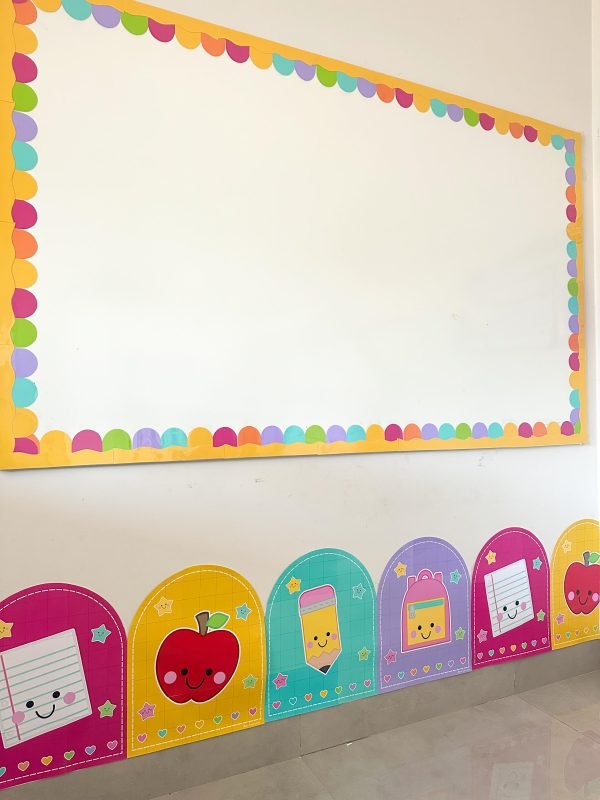 Moldura Colorida Para Quadro e Barrado Tema Escolar - Image 9