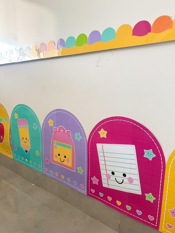 Moldura Colorida Para Quadro e Barrado Tema Escolar - Image 3
