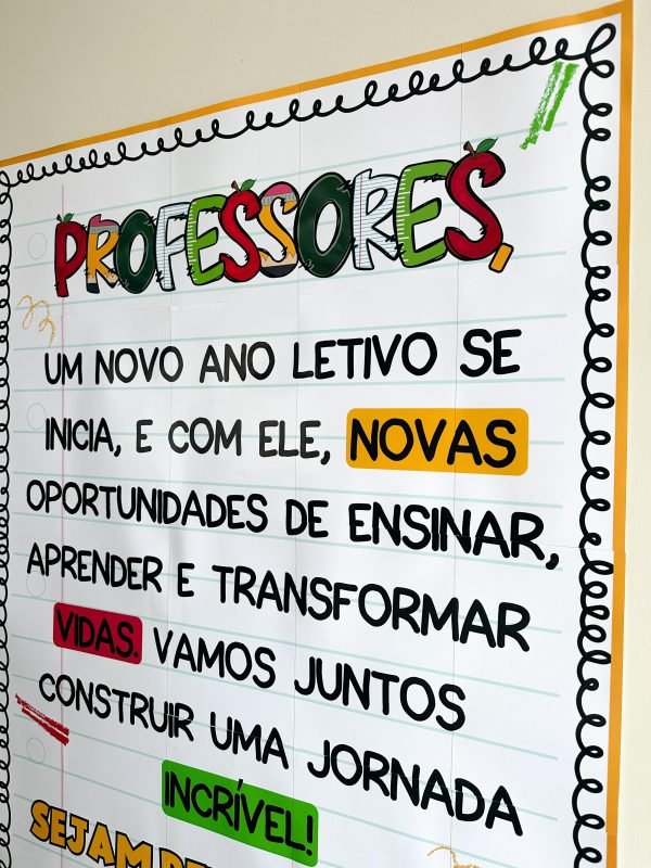 Painel Boas-Vindas Professores Tema Escolar - Image 5