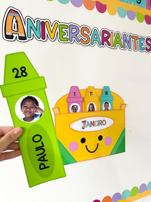 Painel Aniversariantes Tema Escolar - Image 7