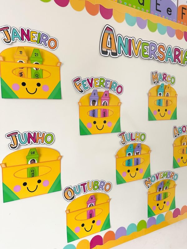 Painel Aniversariantes Tema Escolar - Image 6