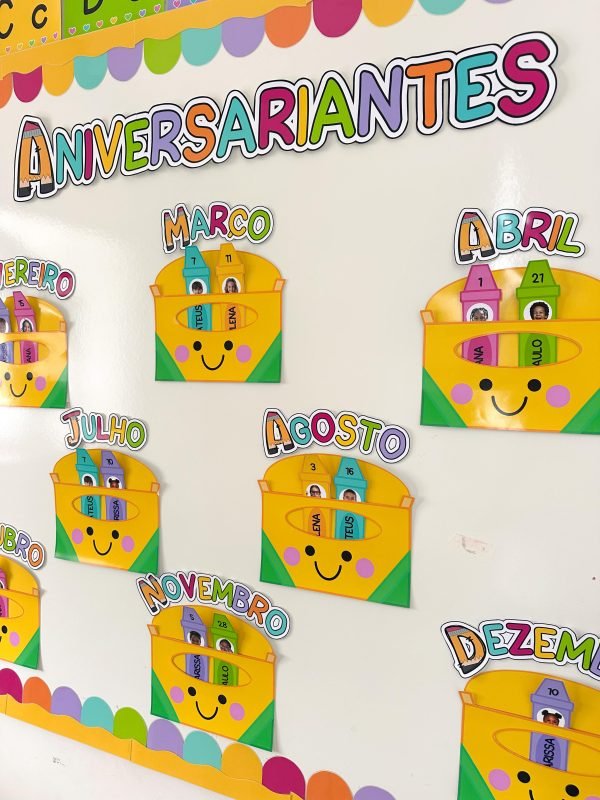 Painel Aniversariantes Tema Escolar - Image 4