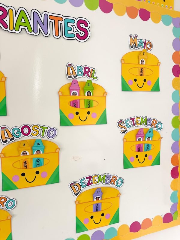 Painel Aniversariantes Tema Escolar - Image 3