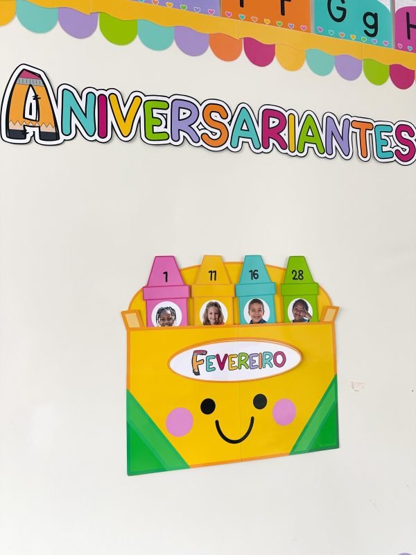 Painel Aniversariantes Tema Escolar - Image 8