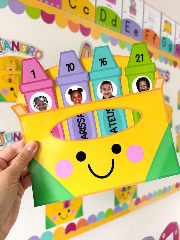 Painel Aniversariantes Tema Escolar