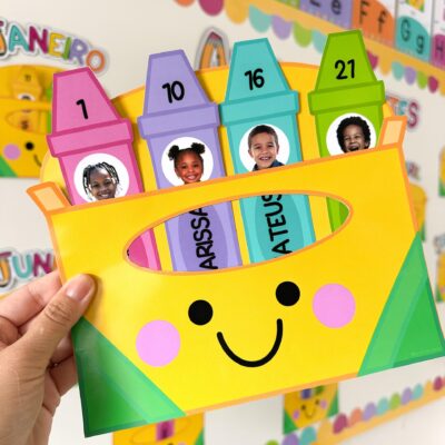 Painel Aniversariantes Tema Escolar
