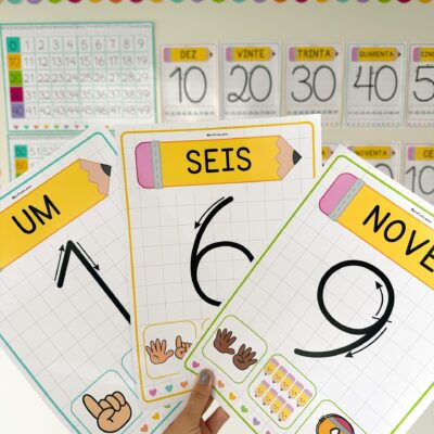 Números 0 a 100 Tema Escolar