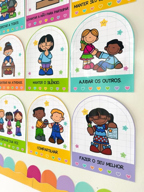 Kit Combinados e Palavras Mágicas Tema Escolar - Image 6