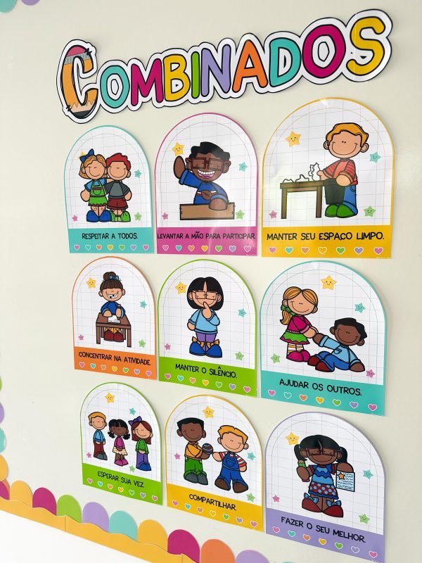 Kit Combinados e Palavras Mágicas Tema Escolar - Image 5