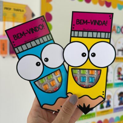 Lembrancinha Boas-Vindas Tema Escolar