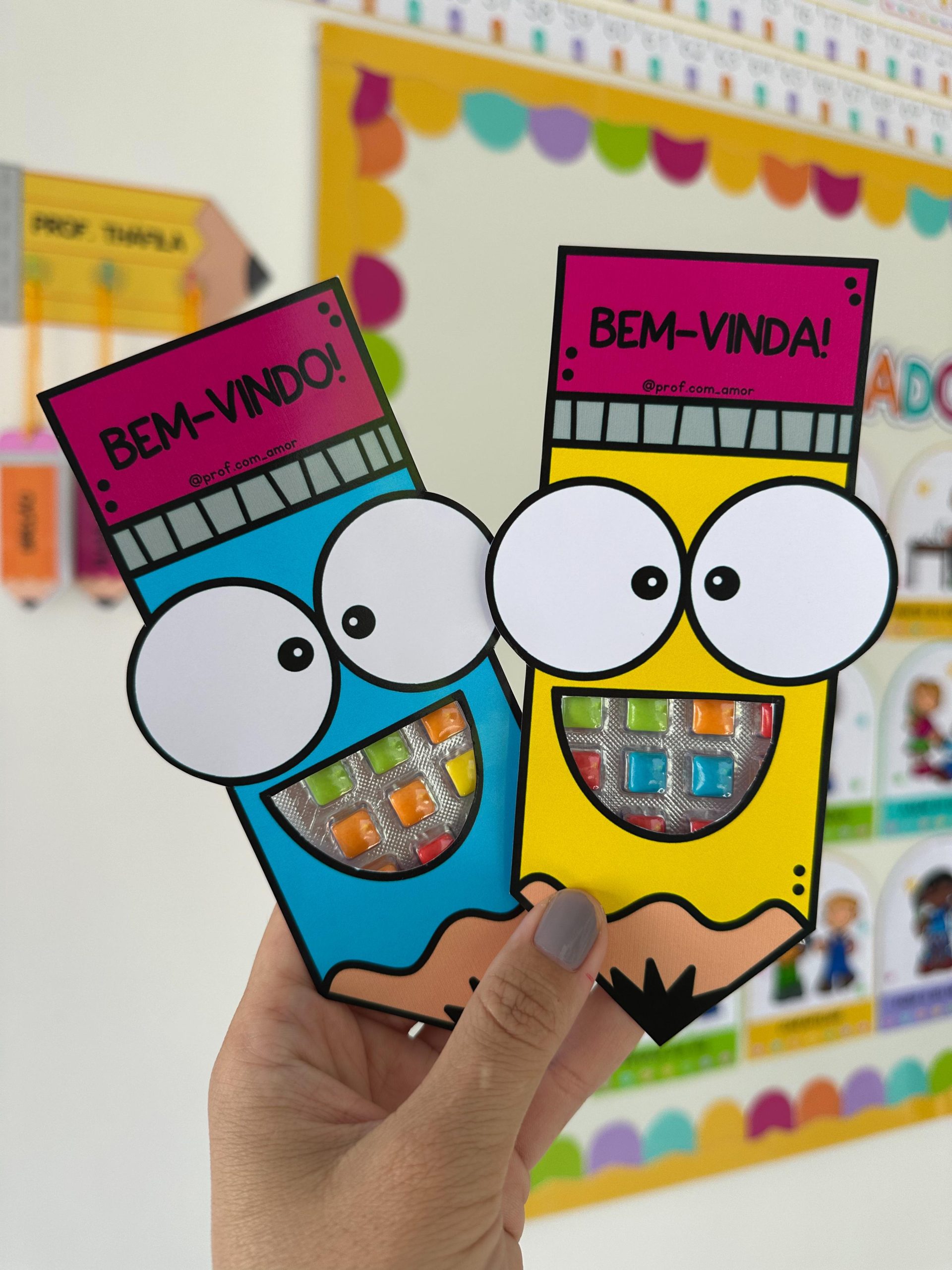 Lembrancinha Boas-Vindas Tema Escolar