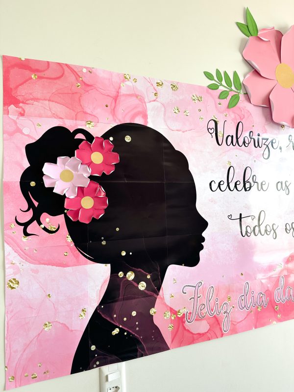 Painel em Banner Dia das Mulheres Tema Flores - Image 2