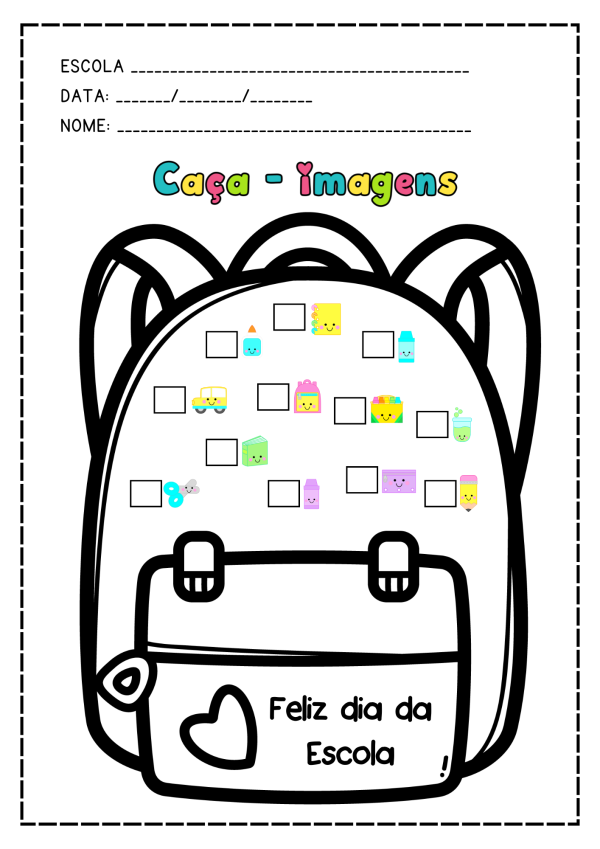 Atividade Caça- imagens Dia da Escola - Image 3