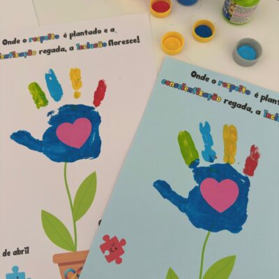 Atividade Florescer Conscientização do Autismo
