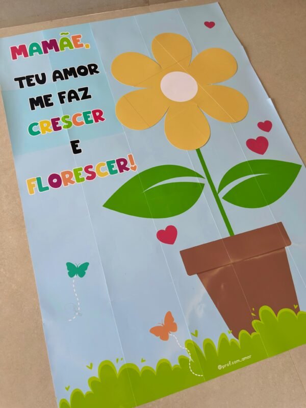 Tapete Para Fotos Florzinha de Amor Dia das Mães - Image 5