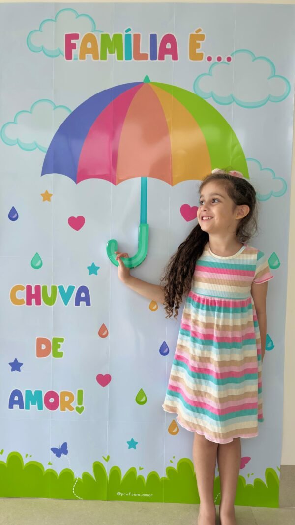 Painel Fotográfico Família: Chuva de Amor - Image 2