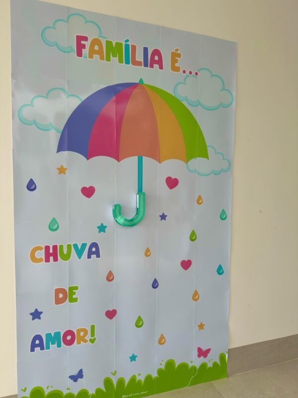 Painel Fotográfico Família: Chuva de Amor - Image 6