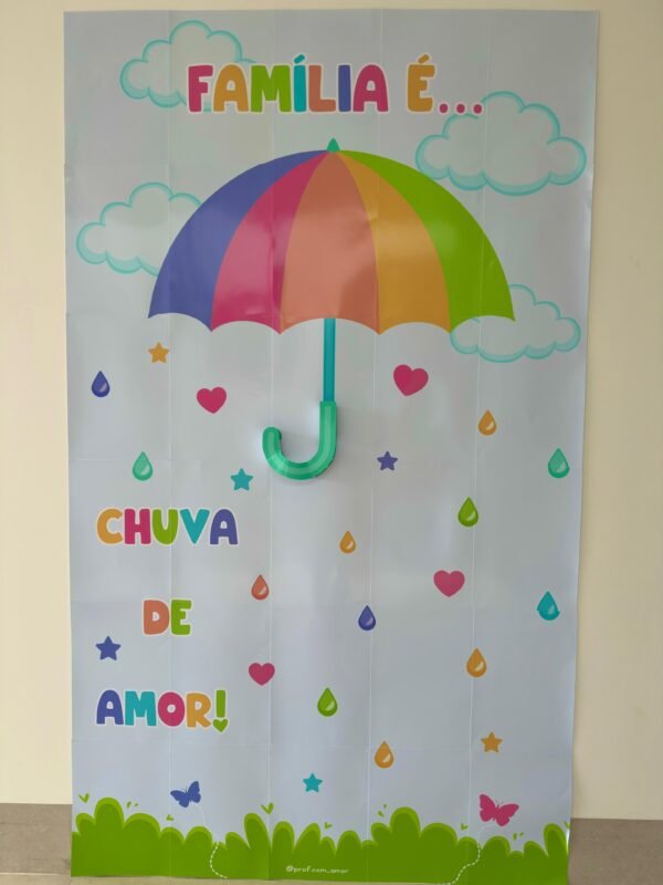Painel Fotográfico Família: Chuva de Amor - Image 5