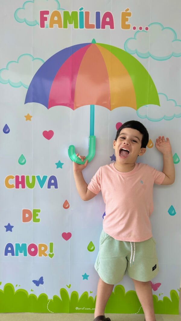 Painel Fotográfico Família: Chuva de Amor - Image 4