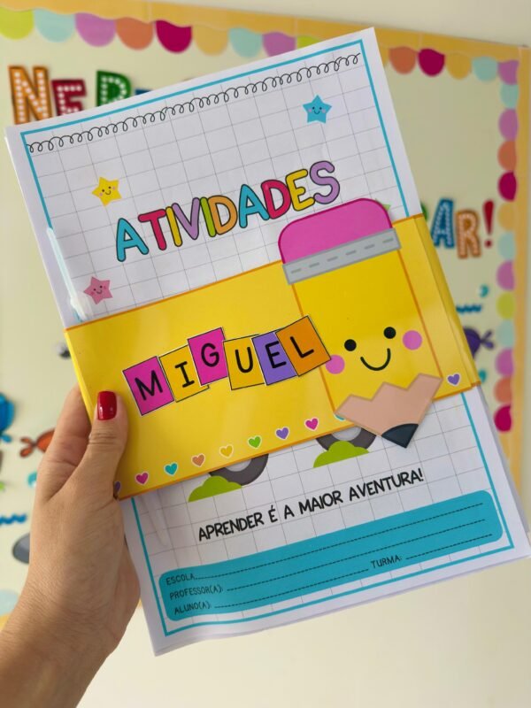 Kit Atividades, Avaliações e Portfólio Tema Escolar - Image 8