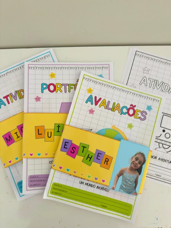 Kit Atividades, Avaliações e Portfólio Tema Escolar - Image 5