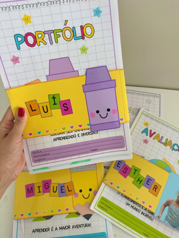Kit Atividades, Avaliações e Portfólio Tema Escolar - Image 7