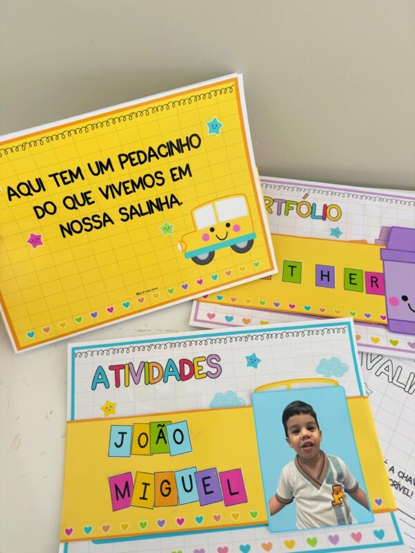 Kit Atividades, Avaliações e Portfólio Tema Escolar - Image 4
