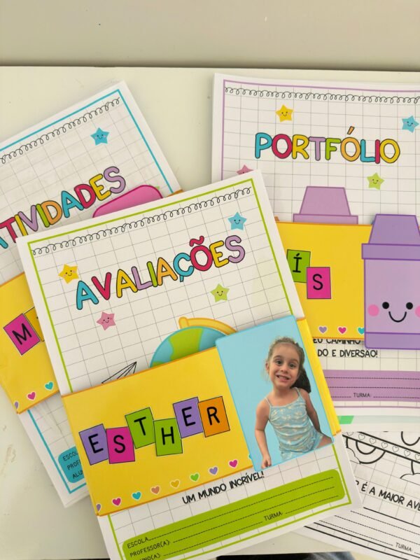 Kit Atividades, Avaliações e Portfólio Tema Escolar - Image 6
