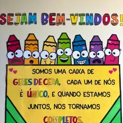 Painel Boas-Vindas Tema Escolar
