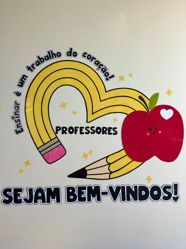 Painel Lápis Recepção Professores