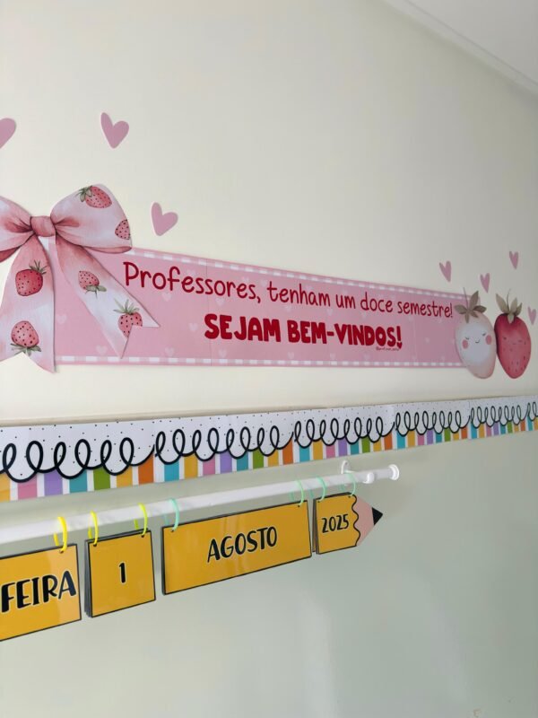 Faixa Sejam Bem-Vindos Professores "Impressão Contínua" - Image 4