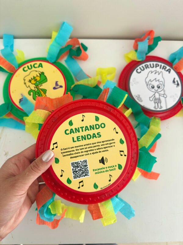 Pandeirinhos Cantando Lendas Folclore - Image 2