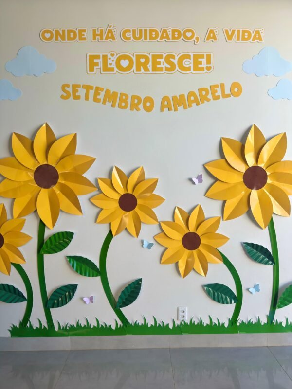 Painel Girassóis Setembro Amarelo