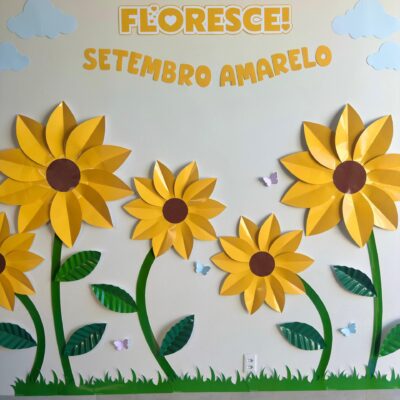 Painel Girassóis Setembro Amarelo