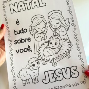 Páginas Para Colorir Natal Cristão
