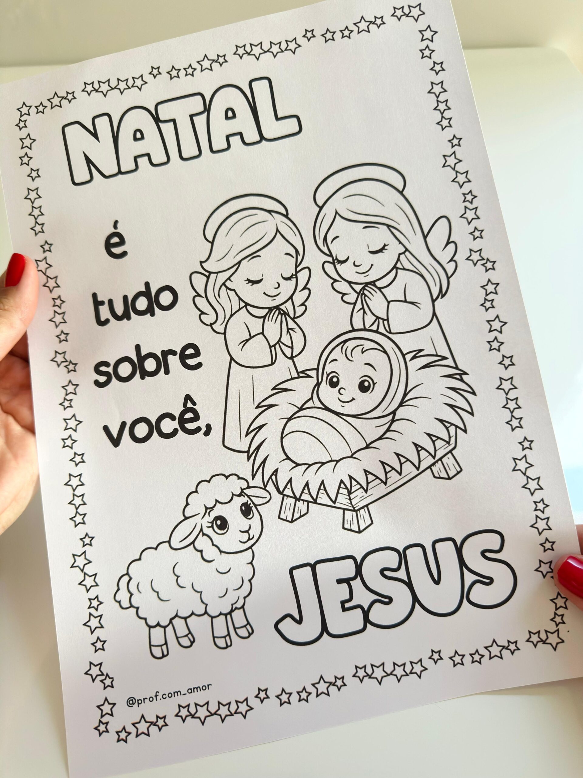 Páginas Para Colorir Natal Cristão