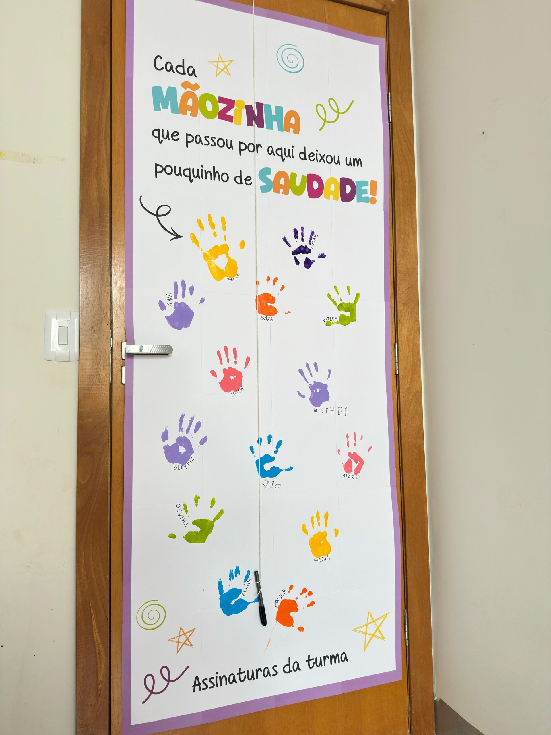 Painel Despedida Assinaturas da Turma