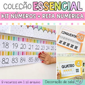 Kit Números + Reta Numérica 0 a 100 - Coleção Essencial