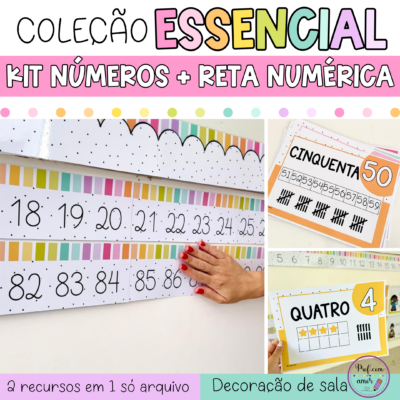 Kit Números + Reta Numérica 0 a 100 - Coleção Essencial