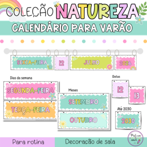 Calendário Para Varão - Coleção Natureza