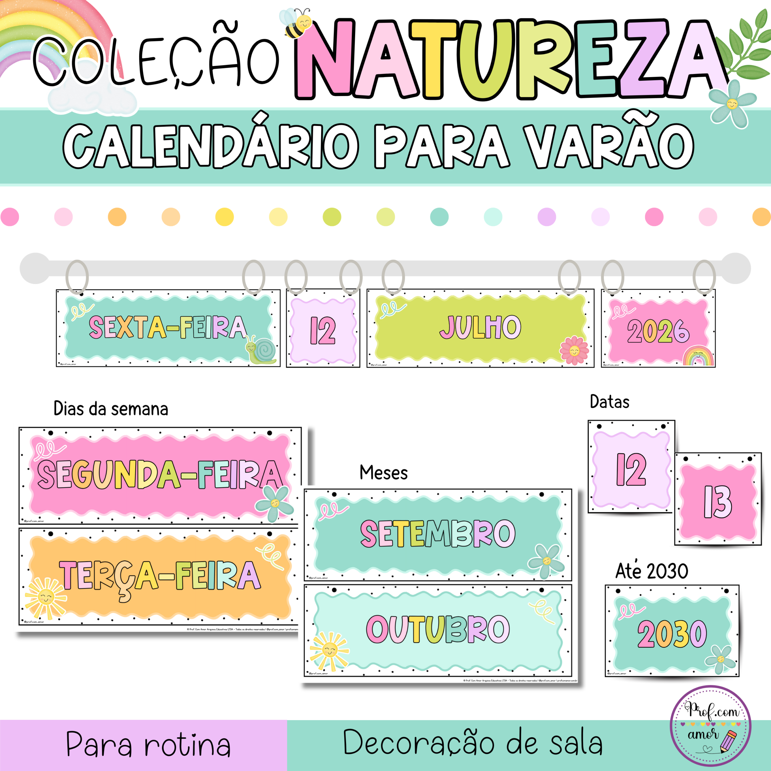 Calendário Para Varão – Coleção Natureza
